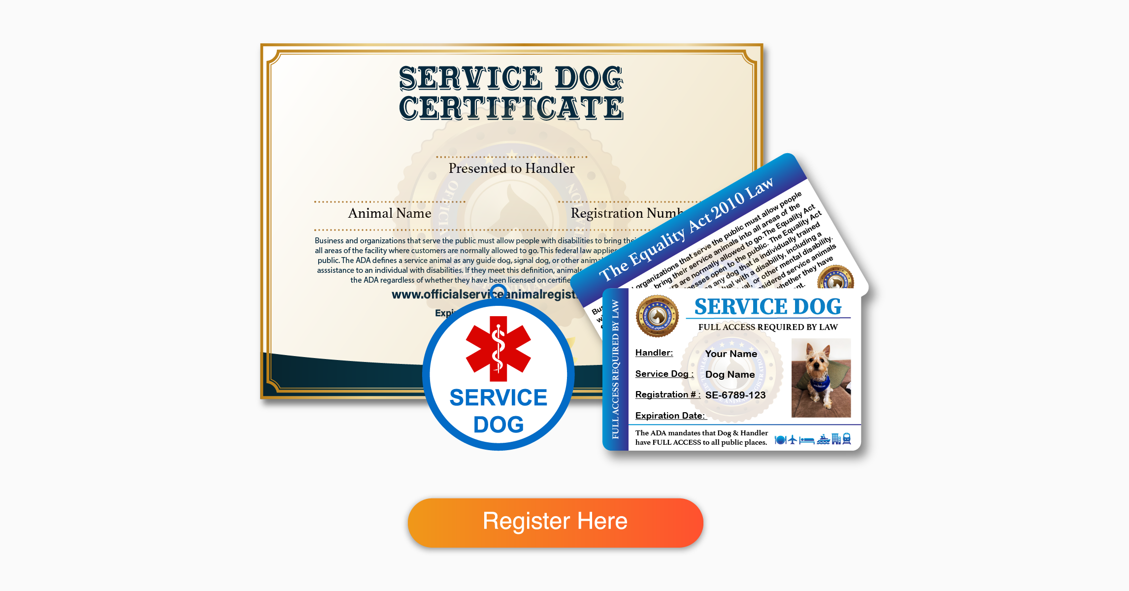 how do you get a service dog certificate